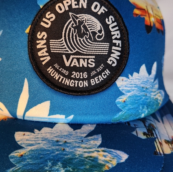 Vans US Open Of Surfing 2016 Trucker Hat Cap Padded Collectors Edition Snapback - Picture 2 of 9